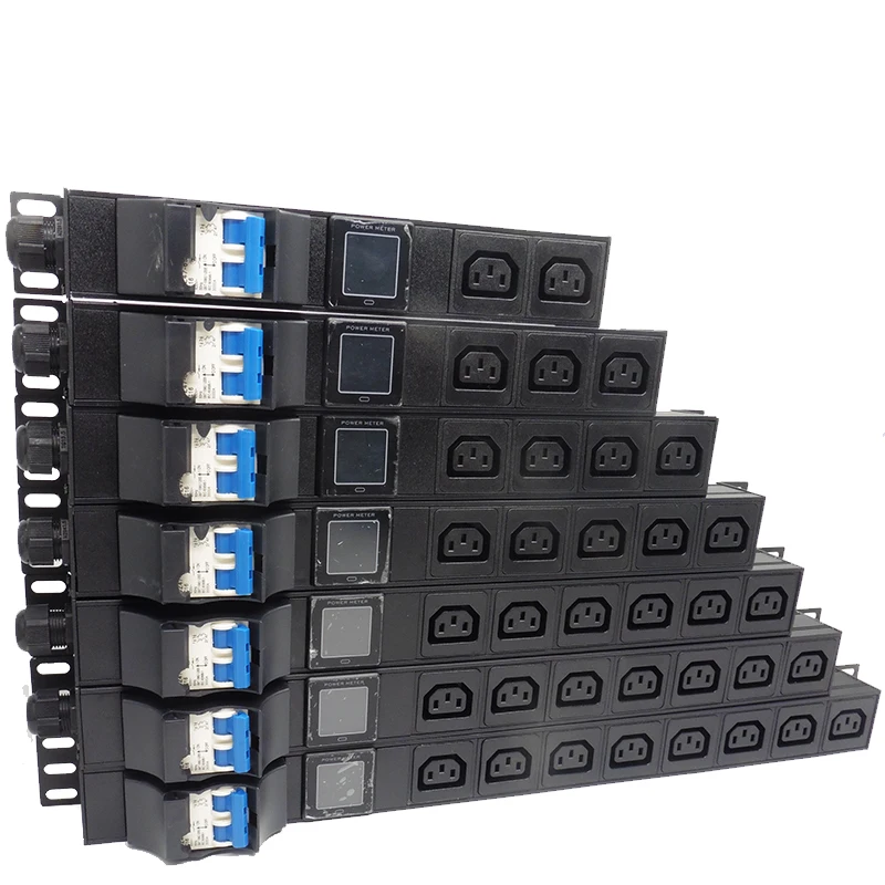 PDU 1U стойка сетевого шкафа Power Strip 2-9 Ways C14 розетка распределения напряжения тока измеритель мощности 2 м шнур
PDU 1U стойка сетевого шкафа Power Strip 2-9 Ways C14 розетка распределения напряжения тока измеритель мощности 2 м шнур