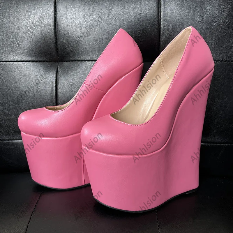 Ahhlsion New Arrival Women Platform Pumps Sexy Wedges Heels Round Toe Classic Black Party Shoes US Plus Size 5-20
Ahhlsion New Arrival Women Platform Pumps Sexy Wedges Heels Round Toe Classic Black Party Shoes US Plus Size 5-20