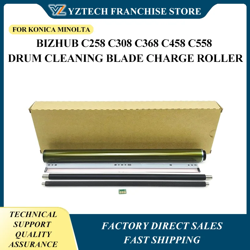 1Set DR-218K Drum Unit 130K pages drum kits For KONICA MINOLTA Bizhub C258 C308 C368 C458 C558 Drum Cleaning Blade Charge Roller
1Set DR-218K Drum Unit 130K pages drum kits For KONICA MINOLTA Bizhub C258 C308 C368 C458 C558 Drum Cleaning Blade Charge Roller