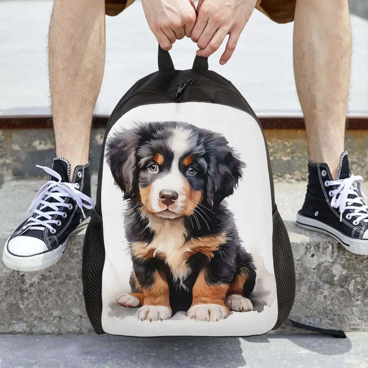 Bernese Mountain Dog Animal Backpack Daypack Large Capacity Kids BookBag School Bag Shoulder Bags for Men Women
Bernese Mountain Dog Animal Backpack Daypack Large Capacity Kids BookBag School Bag Shoulder Bags for Men Women