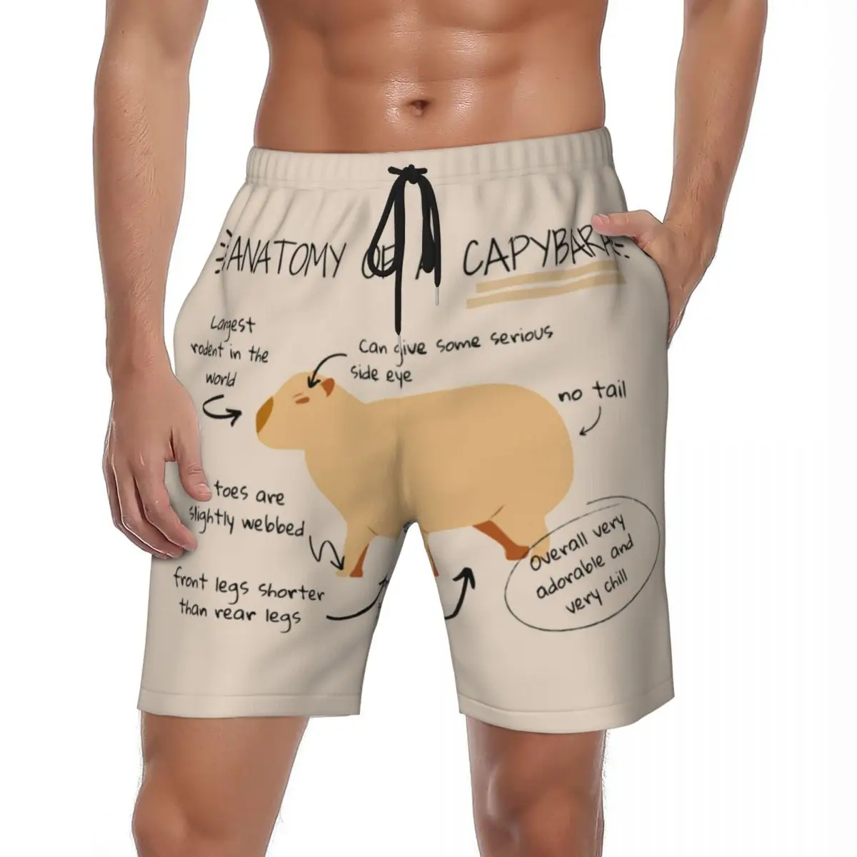 Summer Board Shorts Man Anatomy Of A Capybara Running Surf cartoon Pattern Beach Quick Drying Swim Trunks Plus Size
Summer Board Shorts Man Anatomy Of A Capybara Running Surf cartoon Pattern Beach Quick Drying Swim Trunks Plus Size