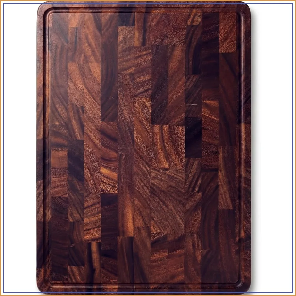 Walnut Cutting Board 17x13x1 Inch Heavy Duty Wood Chopping Block with Handles, Includes Oil Bottle
Walnut Cutting Board 17x13x1 Inch Heavy Duty Wood Chopping Block with Handles, Includes Oil Bottle