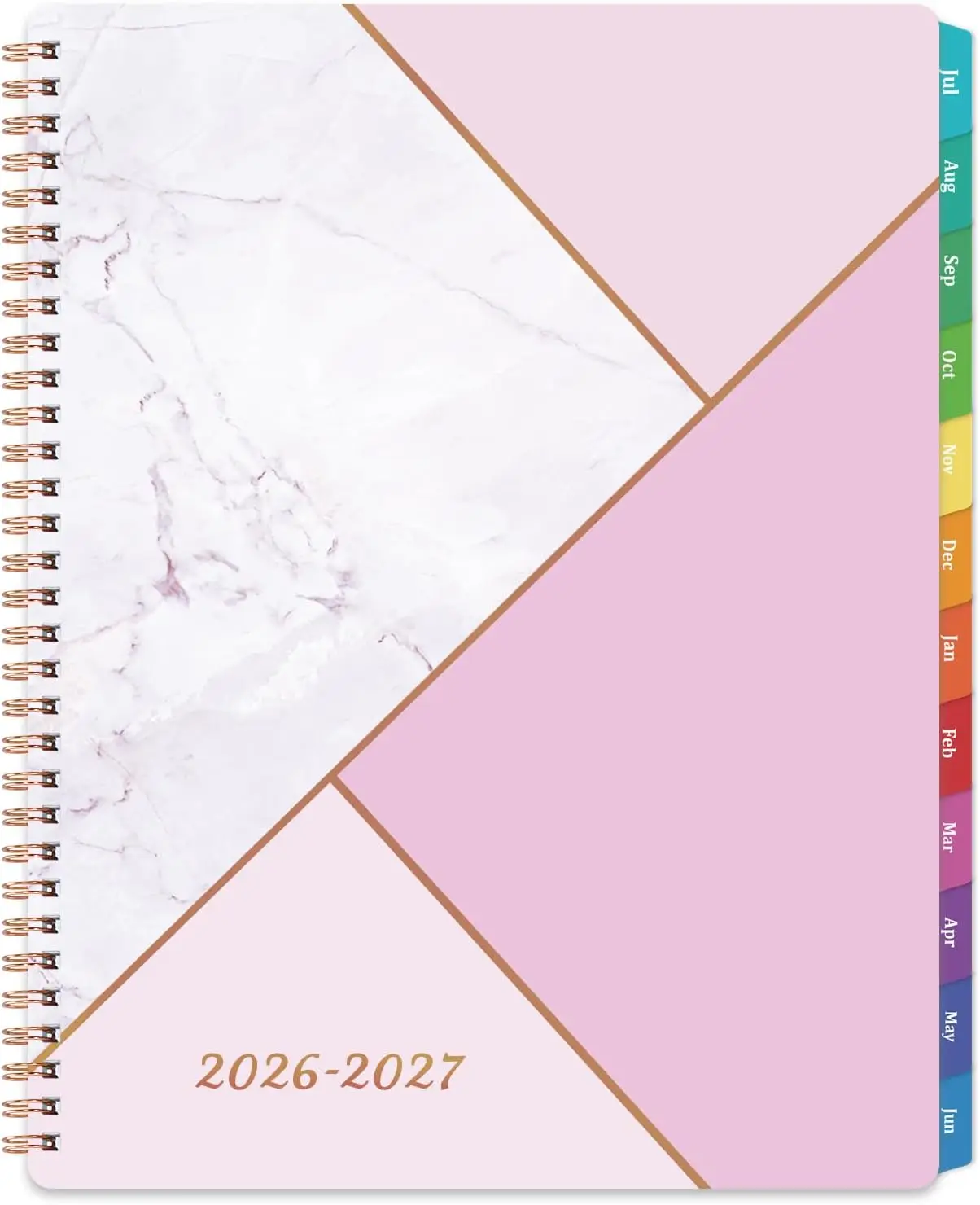Academic Planner 2026-2027 Jul. 2026 - June 2027 8"x10" Weekly Monthly with Tabs Twin-Wire Binding Pink Marble
Academic Planner 2026-2027 Jul. 2026 - June 2027 8"x10" Weekly Monthly with Tabs Twin-Wire Binding Pink Marble