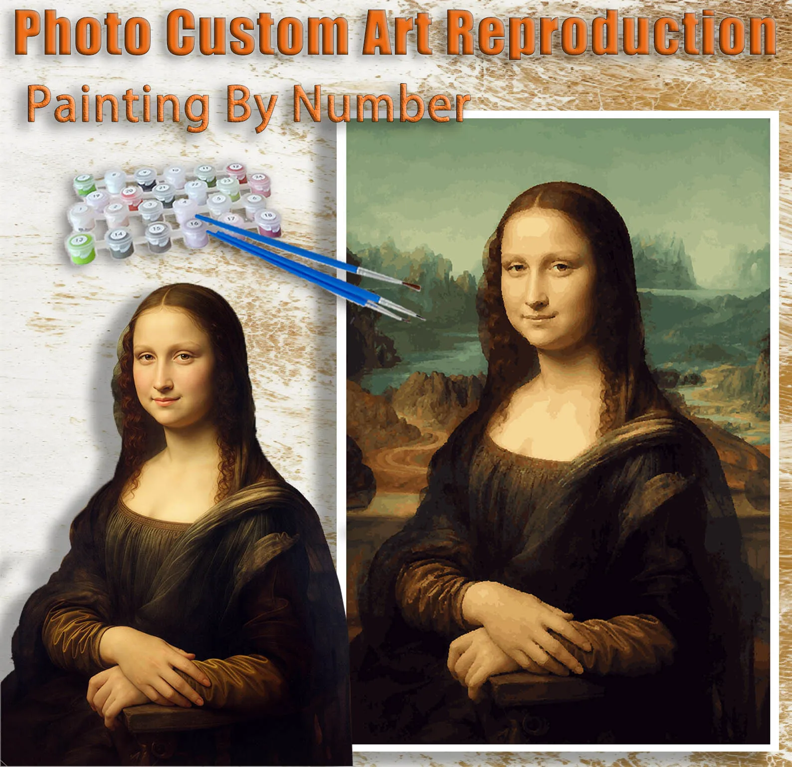 Photo Custom Art Reproduction Paint by Numbers Oil Adult14+Beginners,24/36/48C DIY Acryl Canvas,NoFrame Gift Painting Kits
Photo Custom Art Reproduction Paint by Numbers Oil Adult14+Beginners,24/36/48C DIY Acryl Canvas,NoFrame Gift Painting Kits