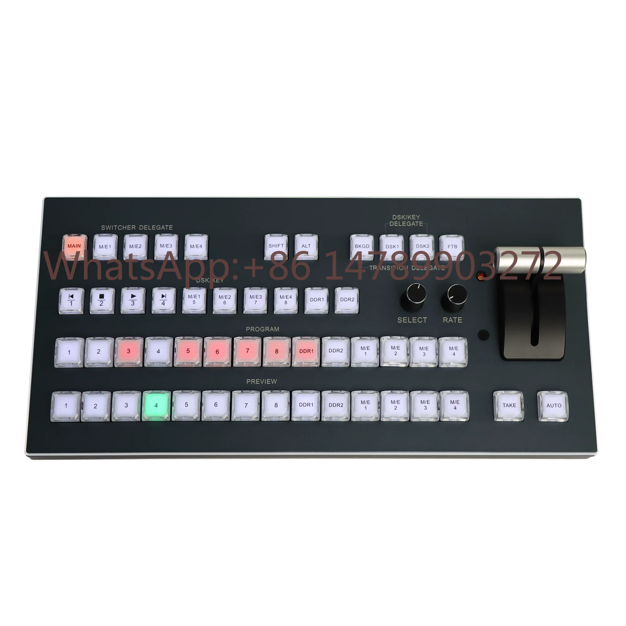 JJTS TriCaster Adaptation Video Switcher Control Panel KD50T 14 Channels Video Recording Switchboard for Live Streaming
JJTS TriCaster Adaptation Video Switcher Control Panel KD50T 14 Channels Video Recording Switchboard for Live Streaming
