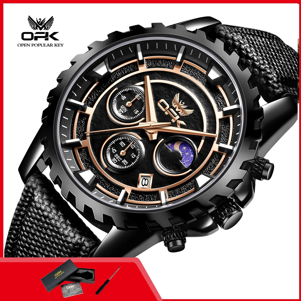 OPK 6085 Brand Fashion Men's Watches Luxury Silicone Strap Waterproof Original Business Quartz Watch Man
OPK 6085 Brand Fashion Men's Watches Luxury Silicone Strap Waterproof Original Business Quartz Watch Man