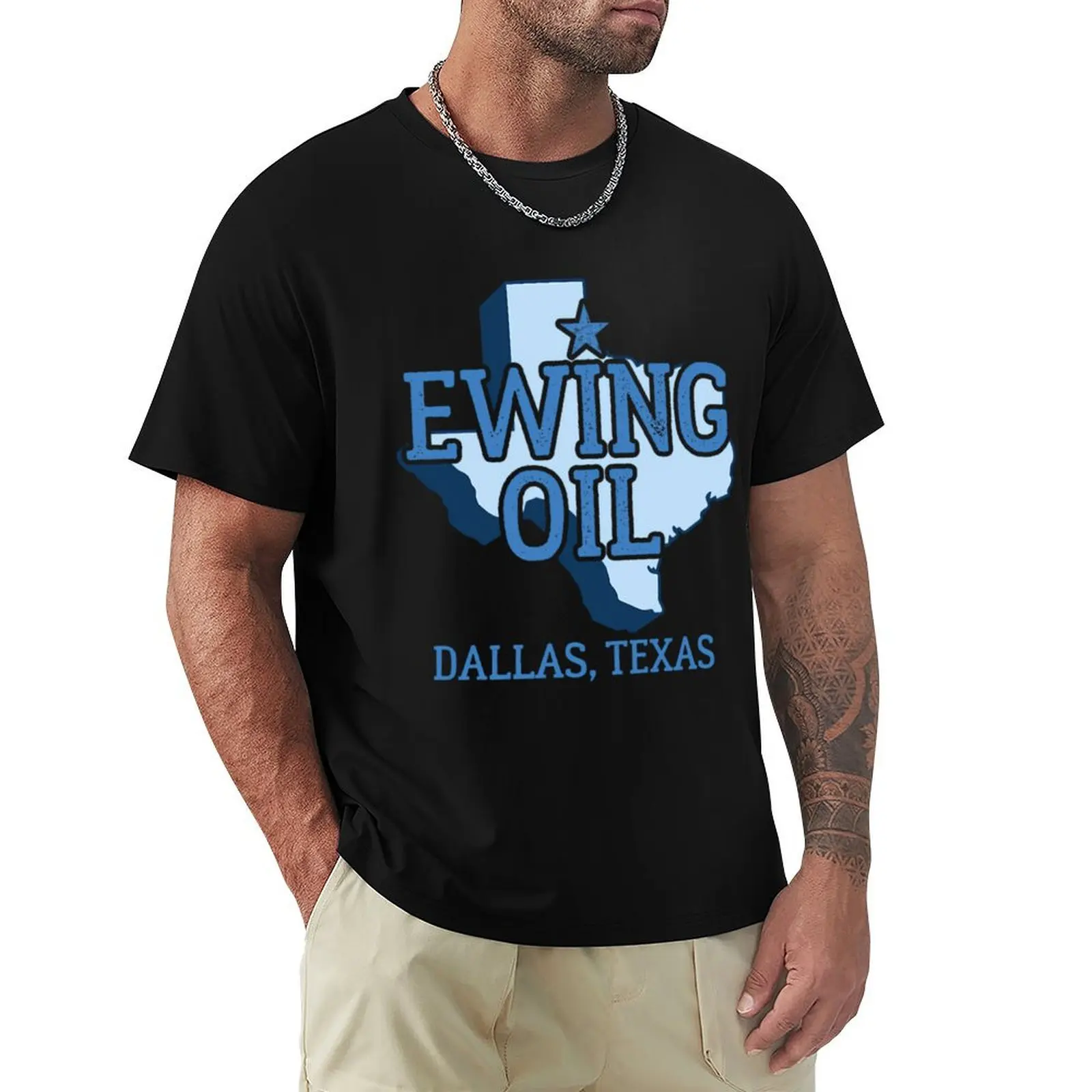 Dallas Exas Ewing Oil T-Shirt Urban Style Print T-Shirt
Dallas Exas Ewing Oil T-Shirt Urban Style Print T-Shirt