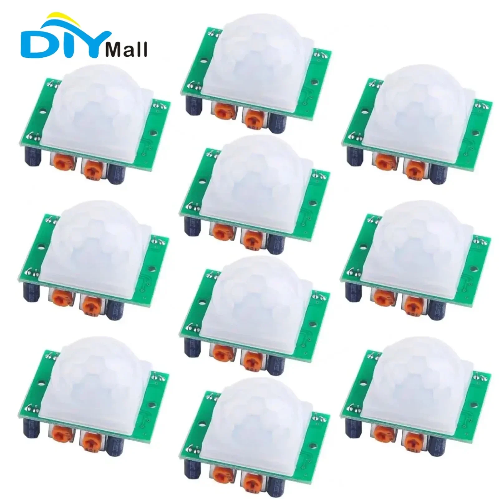 10pcs PIR Motion Sensor Module Adjustable IR Infrared with Trigger Delay Features for Raspberry Pi Projects
10pcs PIR Motion Sensor Module Adjustable IR Infrared with Trigger Delay Features for Raspberry Pi Projects