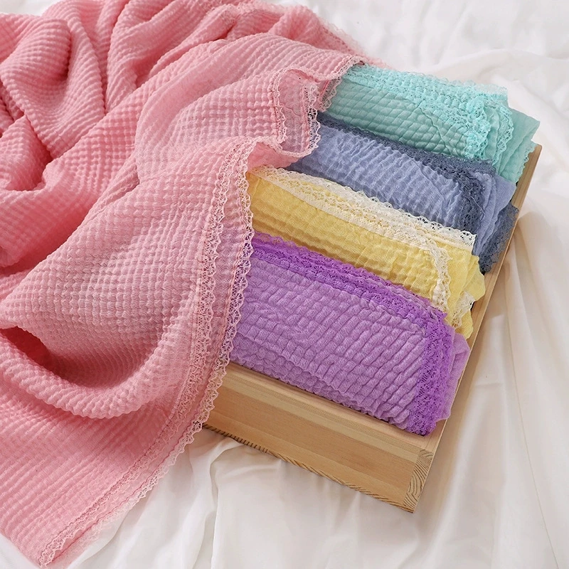 New Malaysia's Imitation Cotton Lace Scarf Honeycomb Wrinkle Veil Scarf Women's Shawl Head Scarves
New Malaysia's Imitation Cotton Lace Scarf Honeycomb Wrinkle Veil Scarf Women's Shawl Head Scarves
