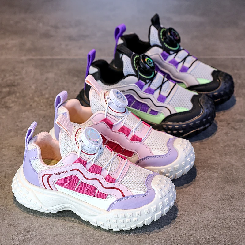 Детская спортивная обувь, дышащие детские кроссовки с сеткой, вращающаяся кнопка, осень 2023, новая повседневная обувь для мальчиков и девочек, нескользящая мягкая
Детская спортивная обувь, дышащие детские кроссовки с сеткой, вращающаяся кнопка, осень 2023, новая повседневная обувь для мальчиков и девочек, нескользящая мягкая