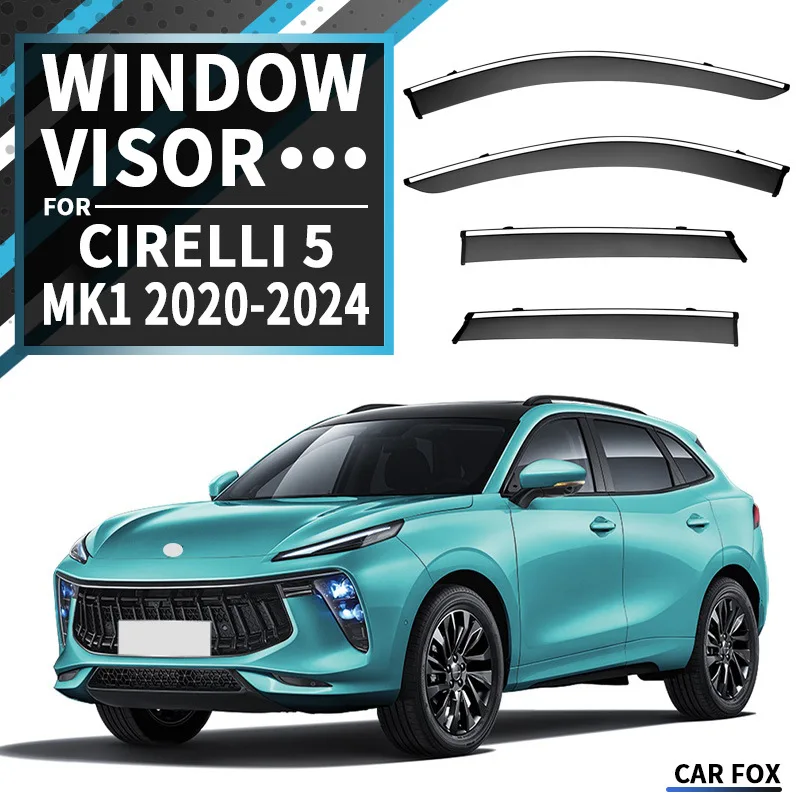 4Pcs For Cirelli 5 2020-2024+ Car Window Visor Awning Shelters Windshield Side Window Rain Sun Shade Auto Accessories
4Pcs For Cirelli 5 2020-2024+ Car Window Visor Awning Shelters Windshield Side Window Rain Sun Shade Auto Accessories