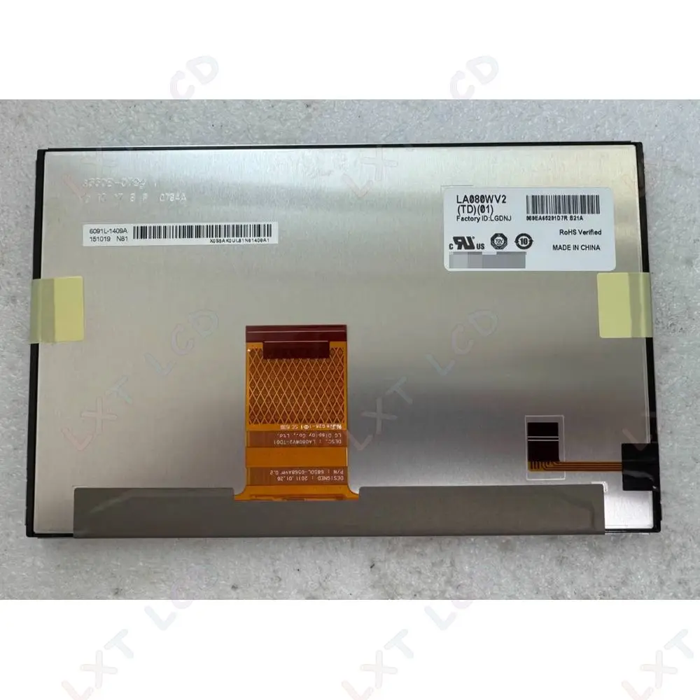 Original 8 Inch LCD Display LA080WV2 (TD)(02) LA080WV2 TD02 TD01 Screen Panel forJBL MAP Navi Audio Display Panel
Original 8 Inch LCD Display LA080WV2 (TD)(02) LA080WV2 TD02 TD01 Screen Panel forJBL MAP Navi Audio Display Panel