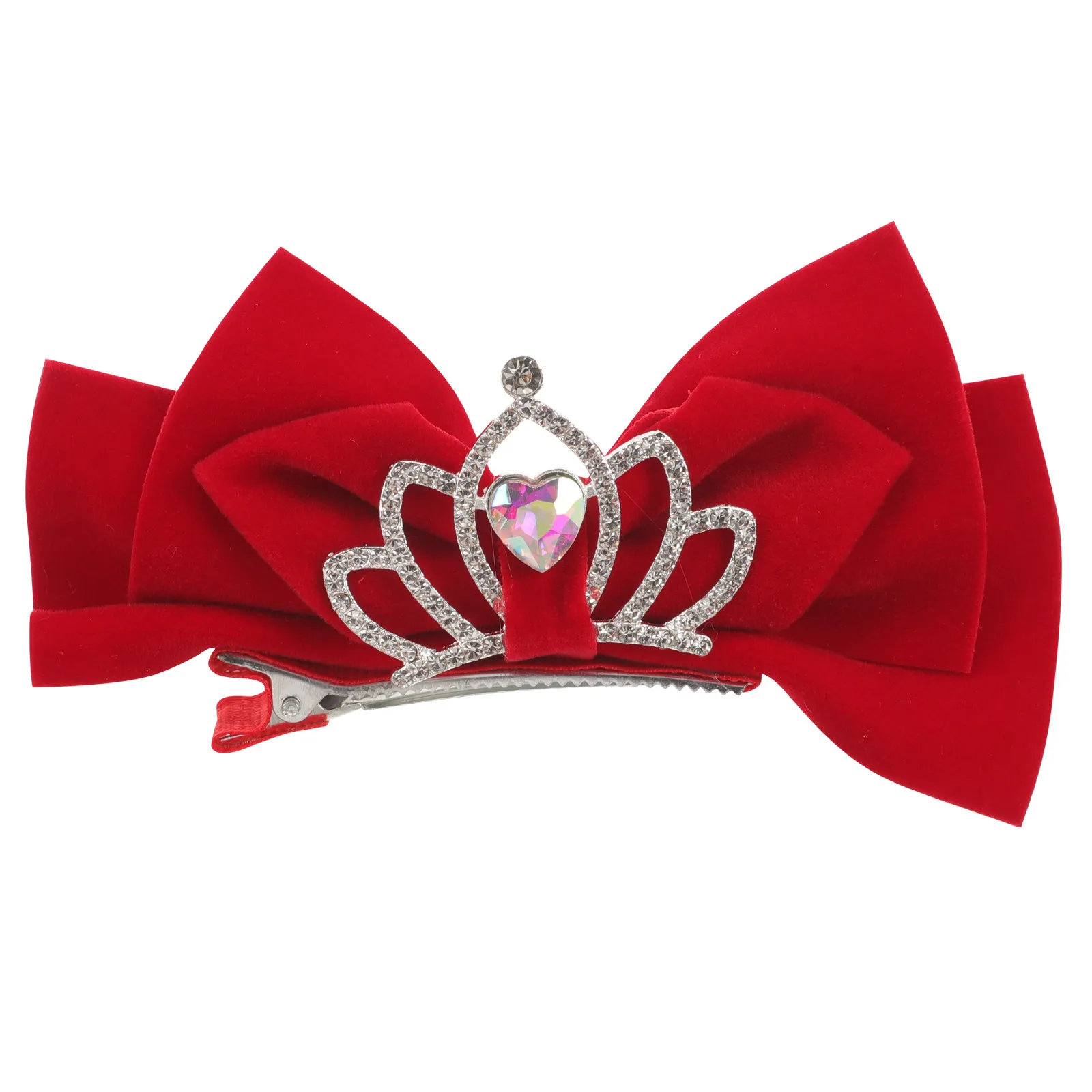 Crown Shape Hair Bow Clip Vintage Design Rhinestone Embellished Girls Hair Accessories Cute Bow Clips for Little Girls
Crown Shape Hair Bow Clip Vintage Design Rhinestone Embellished Girls Hair Accessories Cute Bow Clips for Little Girls