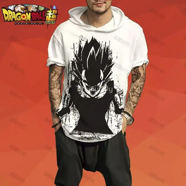 Tops Men's Hooded T-Shirt Super Saiya Goku Dragon Ball Z T-Shirt Trend T-shirts Man Essentials Streetwear Hip Hop Short Sleeve
Tops Men's Hooded T-Shirt Super Saiya Goku Dragon Ball Z T-Shirt Trend T-shirts Man Essentials Streetwear Hip Hop Short Sleeve