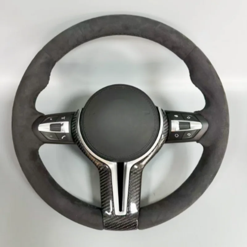 Customized Suede Leather Car Steering Wheel For BMW M Sport F-Chassis F80 F82 F87 F12 F13 F86 F33 M2 M3 M4 M5 M6 F85 X5 X6 F30
Customized Suede Leather Car Steering Wheel For BMW M Sport F-Chassis F80 F82 F87 F12 F13 F86 F33 M2 M3 M4 M5 M6 F85 X5 X6 F30