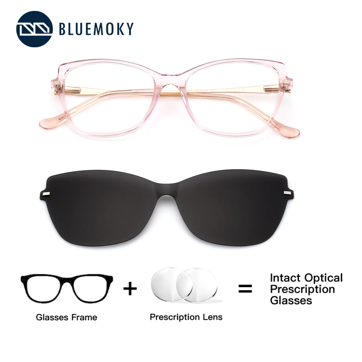 BLUEMOKY Acetate Butterfly Prescription Glasses Women Sunglasses Clip, Progressive Multifocal Myopia, Corrective Vision Glasses
BLUEMOKY Acetate Butterfly Prescription Glasses Women Sunglasses Clip, Progressive Multifocal Myopia, Corrective Vision Glasses