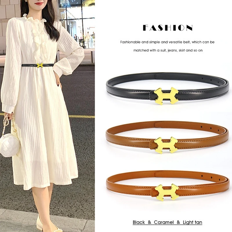 Fashion Cowhide Belt Luxury Designer Women Genuine Leather Belt High Quality Trend Lady Belt 3 Colors
Fashion Cowhide Belt Luxury Designer Women Genuine Leather Belt High Quality Trend Lady Belt 3 Colors