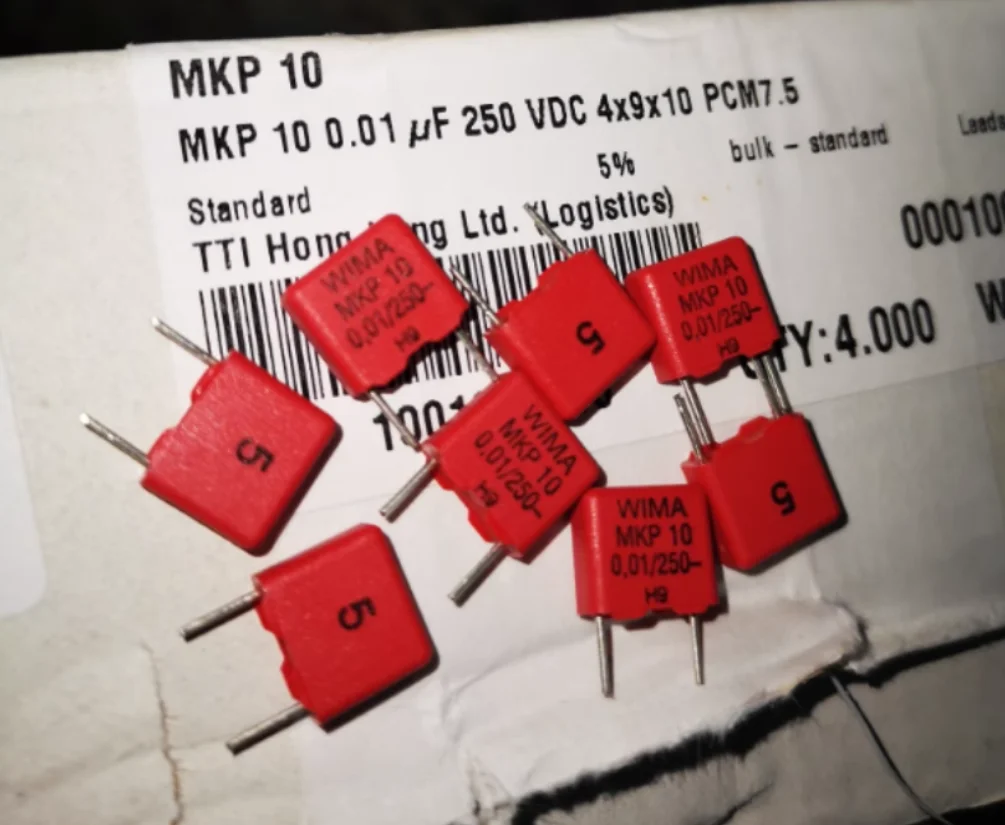 20pcs/lot original German WIMA MKP10 0.01UF 250VDC 4X9X10mm P:7.5mm Audio film capacitors free shipping
20pcs/lot original German WIMA MKP10 0.01UF 250VDC 4X9X10mm P:7.5mm Audio film capacitors free shipping