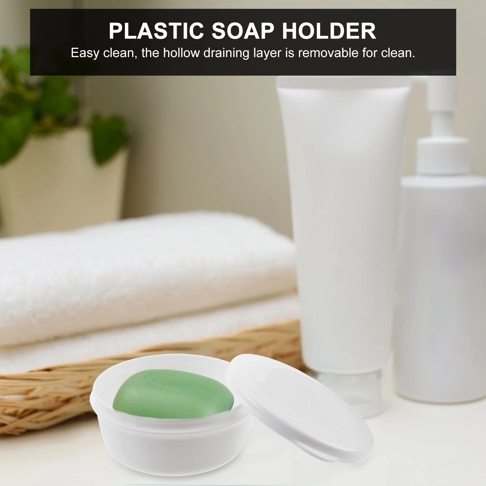 Portable Soap Box White Container Holder Travel Round Double Layer Outdoor Leak Proof
Portable Soap Box White Container Holder Travel Round Double Layer Outdoor Leak Proof