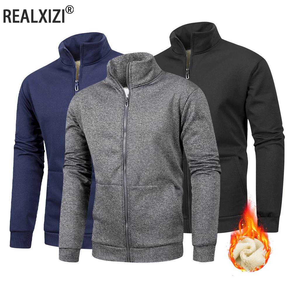 Men's Casual Sports Zipper Stand Collar Hoodie Coat Men's Solid Color Cardigan Jackets Autumn Winter Sweatshirt Men's Clothing
Men's Casual Sports Zipper Stand Collar Hoodie Coat Men's Solid Color Cardigan Jackets Autumn Winter Sweatshirt Men's Clothing