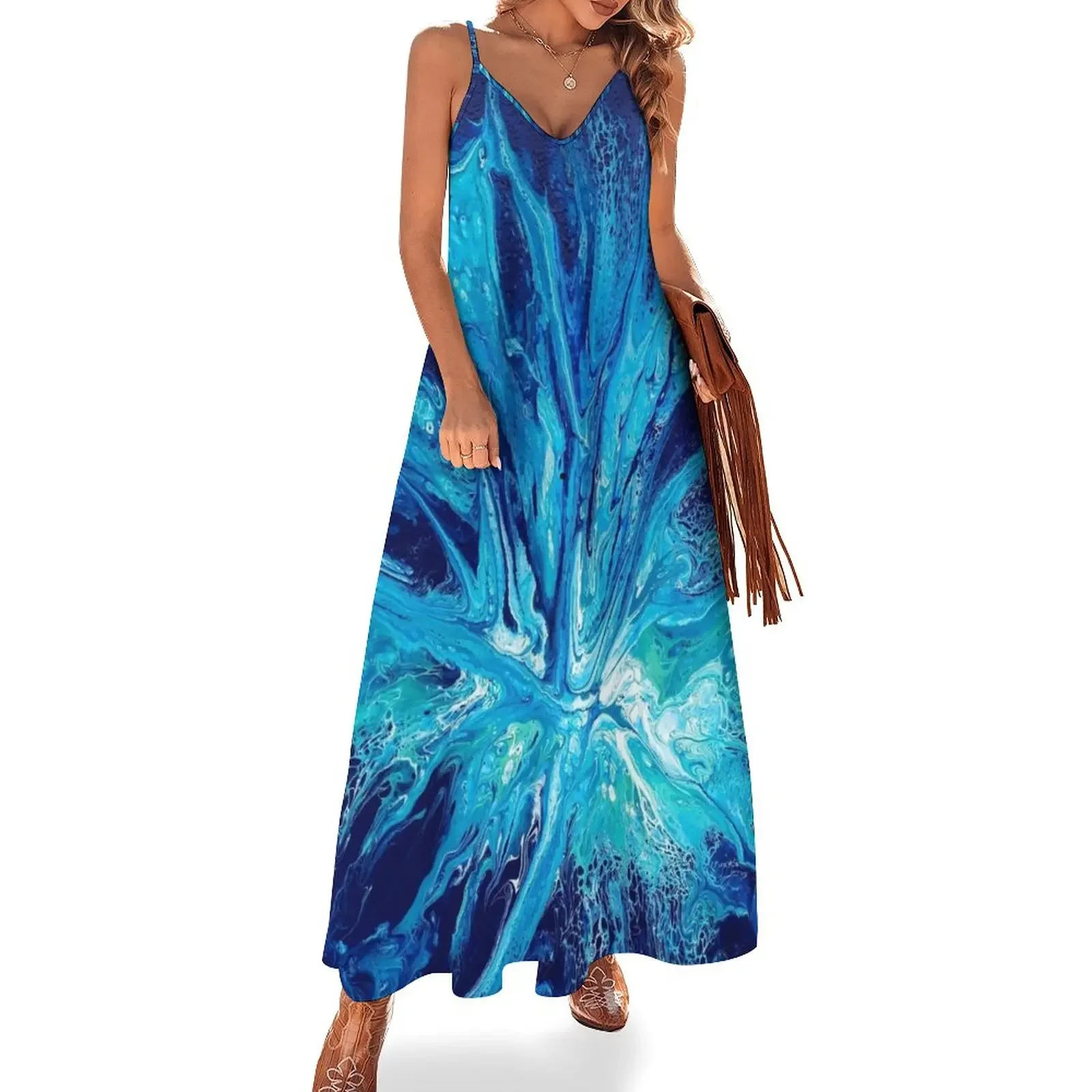 Blue Splash Acrylic Paint Pour Sleeveless Dress elegant dress dress women summer 2025 evening ladies
Blue Splash Acrylic Paint Pour Sleeveless Dress elegant dress dress women summer 2025 evening ladies