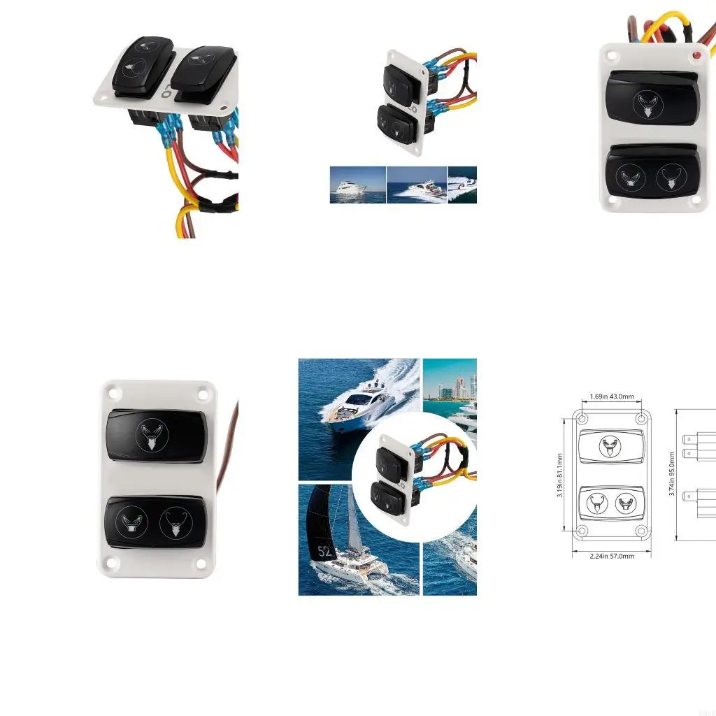 Marine Toilet Switches Panel ABS 3 Way Control with Strong Construction & Easy Operation Upgrades for Yacht Boat H9EE
Marine Toilet Switches Panel ABS 3 Way Control with Strong Construction & Easy Operation Upgrades for Yacht Boat H9EE
