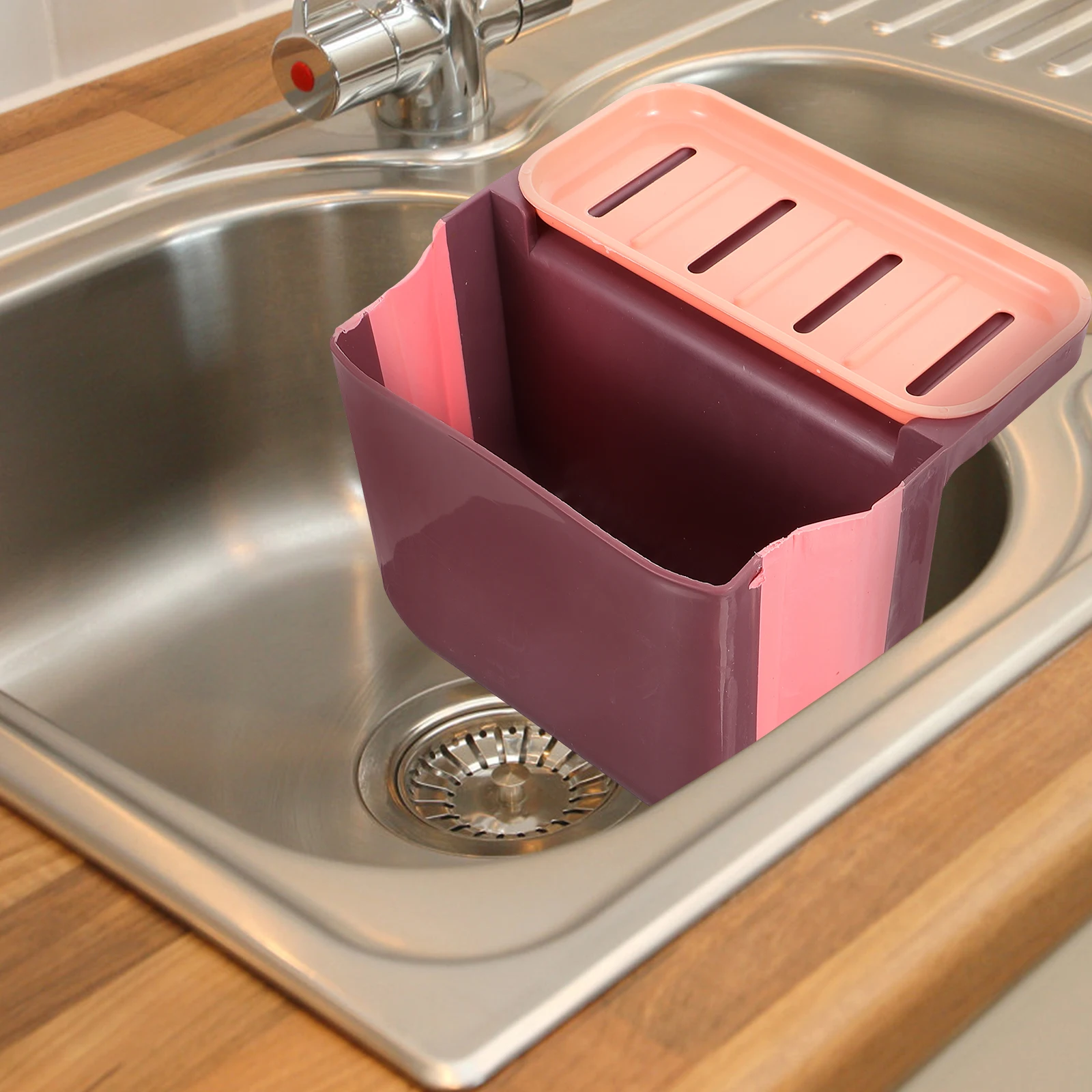 1pc Kitchen Drain Basket Detachable Design Suction Cup Sink Storage Holder For Fruit Vegetable Sponge Drying Multi-Functional
1pc Kitchen Drain Basket Detachable Design Suction Cup Sink Storage Holder For Fruit Vegetable Sponge Drying Multi-Functional