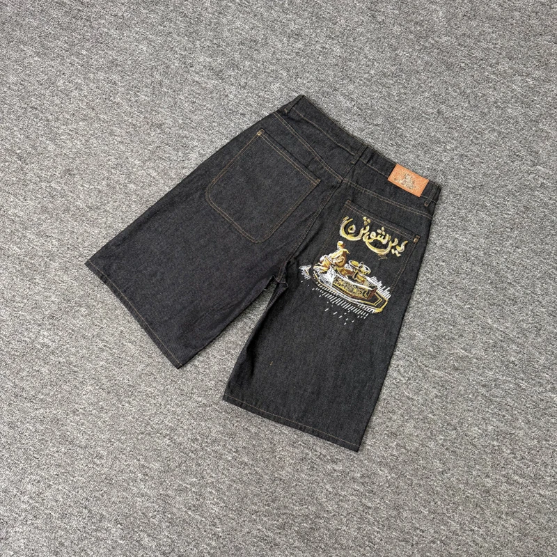 Streetwear Trendy Derschutze Denim Shorts High Quality Retro Logo Embroidery Pattern Jeans
Streetwear Trendy Derschutze Denim Shorts High Quality Retro Logo Embroidery Pattern Jeans