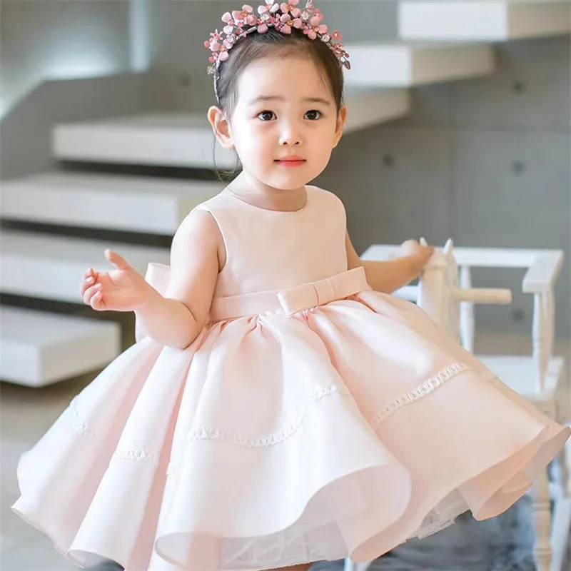 Baby Kids Princess Satin Bow Sashes Flower Girl Dress Children First Communion Dress Ball Gown Wedding Party Dress Birthday
Baby Kids Princess Satin Bow Sashes Flower Girl Dress Children First Communion Dress Ball Gown Wedding Party Dress Birthday
