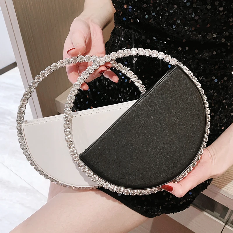 New 2025 round Ring Clutch Bag Diamond Embedded Evening Handbag Personalized Handheld Water Diamond round Trendy Handbag
New 2025 round Ring Clutch Bag Diamond Embedded Evening Handbag Personalized Handheld Water Diamond round Trendy Handbag