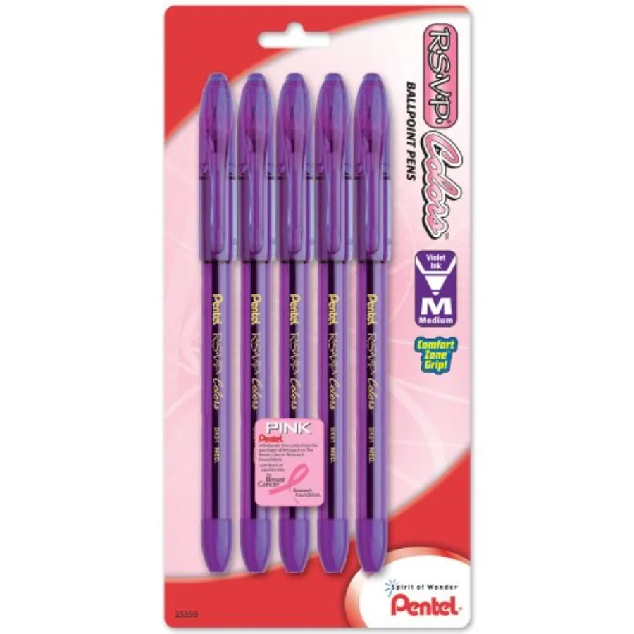 R.S.V.P. Colors Ballpoint Pen, 1.0mm, Medium Line, Ink, BK91CRBPV
R.S.V.P. Colors Ballpoint Pen, 1.0mm, Medium Line, Ink, BK91CRBPV