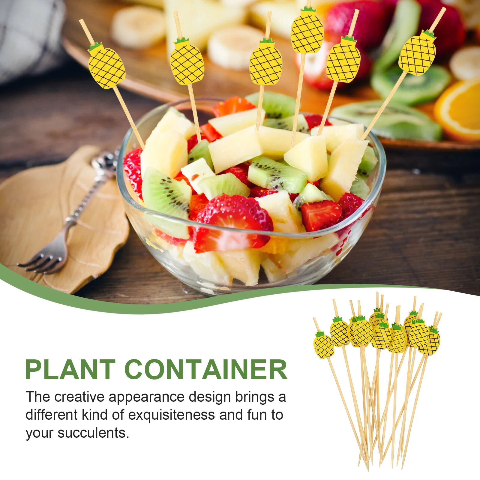 100Pcs Cocktail Picks Disposable Bamboo Fruit Sticks Creative Design Portable Party Kitchen Food Accessory Food Picks
100Pcs Cocktail Picks Disposable Bamboo Fruit Sticks Creative Design Portable Party Kitchen Food Accessory Food Picks