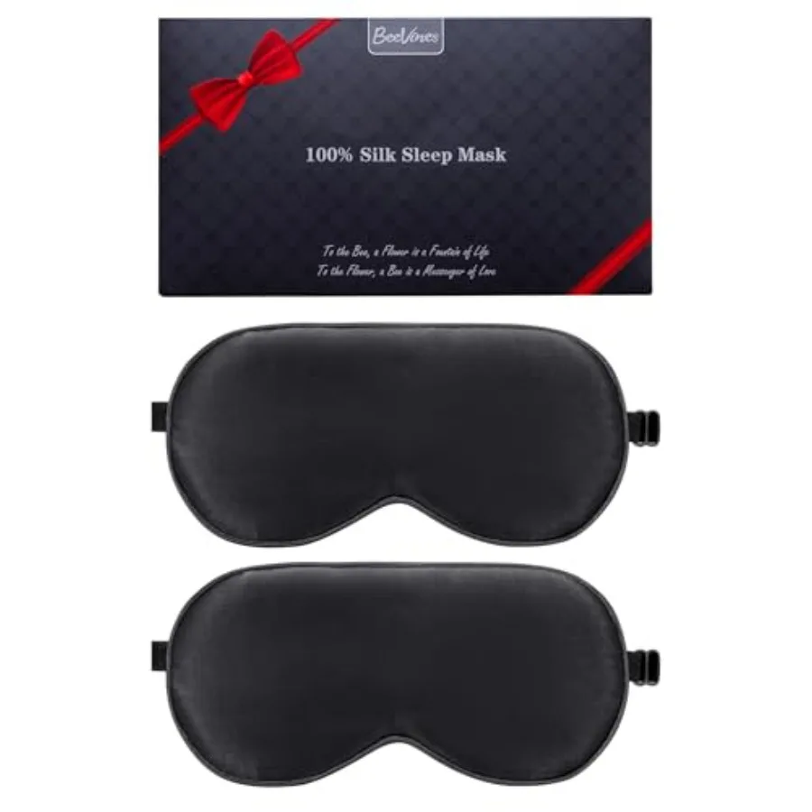 Sleep Mask, 2 Pack 100 Real Natural Silk Eye Masks with Adjustable Strap for Sleeping, Mulberry Silk Eye Sleep Shade Cover, Blo
Sleep Mask, 2 Pack 100 Real Natural Silk Eye Masks with Adjustable Strap for Sleeping, Mulberry Silk Eye Sleep Shade Cover, Blo