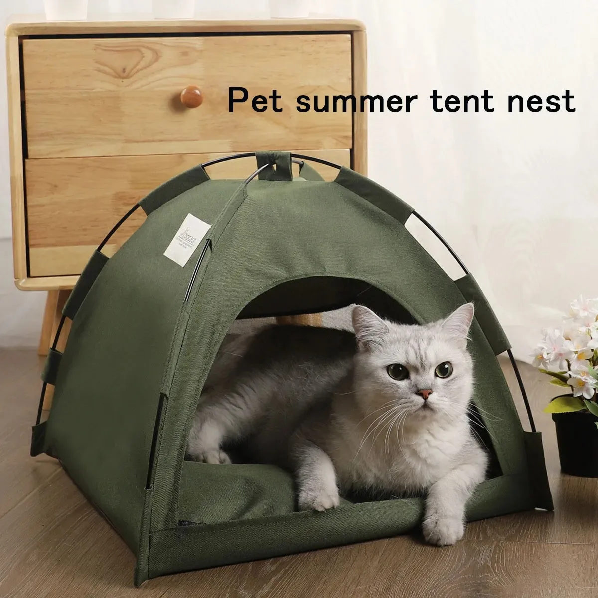 Pet Tent Bed Cats House breathable foldable pet outdoor summer cat Dog Basket Bed Comfortable stable cat Sleep tent Pet Supplies
Pet Tent Bed Cats House breathable foldable pet outdoor summer cat Dog Basket Bed Comfortable stable cat Sleep tent Pet Supplies