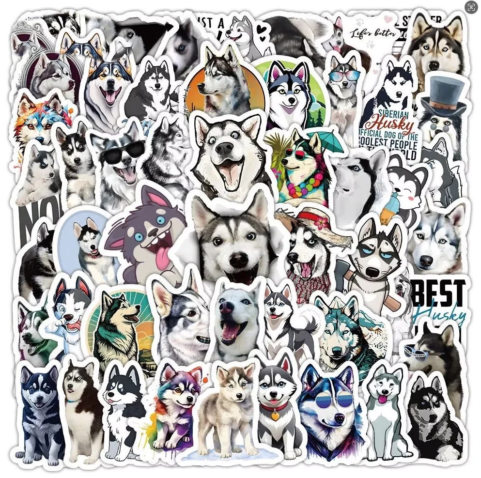 60 pieces of husky stickers - high-quality appearance level cute dog creative decorative stickers
60 pieces of husky stickers - high-quality appearance level cute dog creative decorative stickers