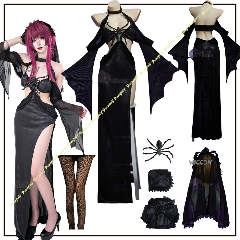 Костюмы для косплея, аниме-игра, платье для девочек, темный готический паук, невеста, Хэллоуин, черная панк-одежда, вечерние, сценический, женский, рождественский наряд
Костюмы для косплея, аниме-игра, платье для девочек, темный готический паук, невеста, Хэллоуин, черная панк-одежда, вечерние, сценический, женский, рождественский наряд