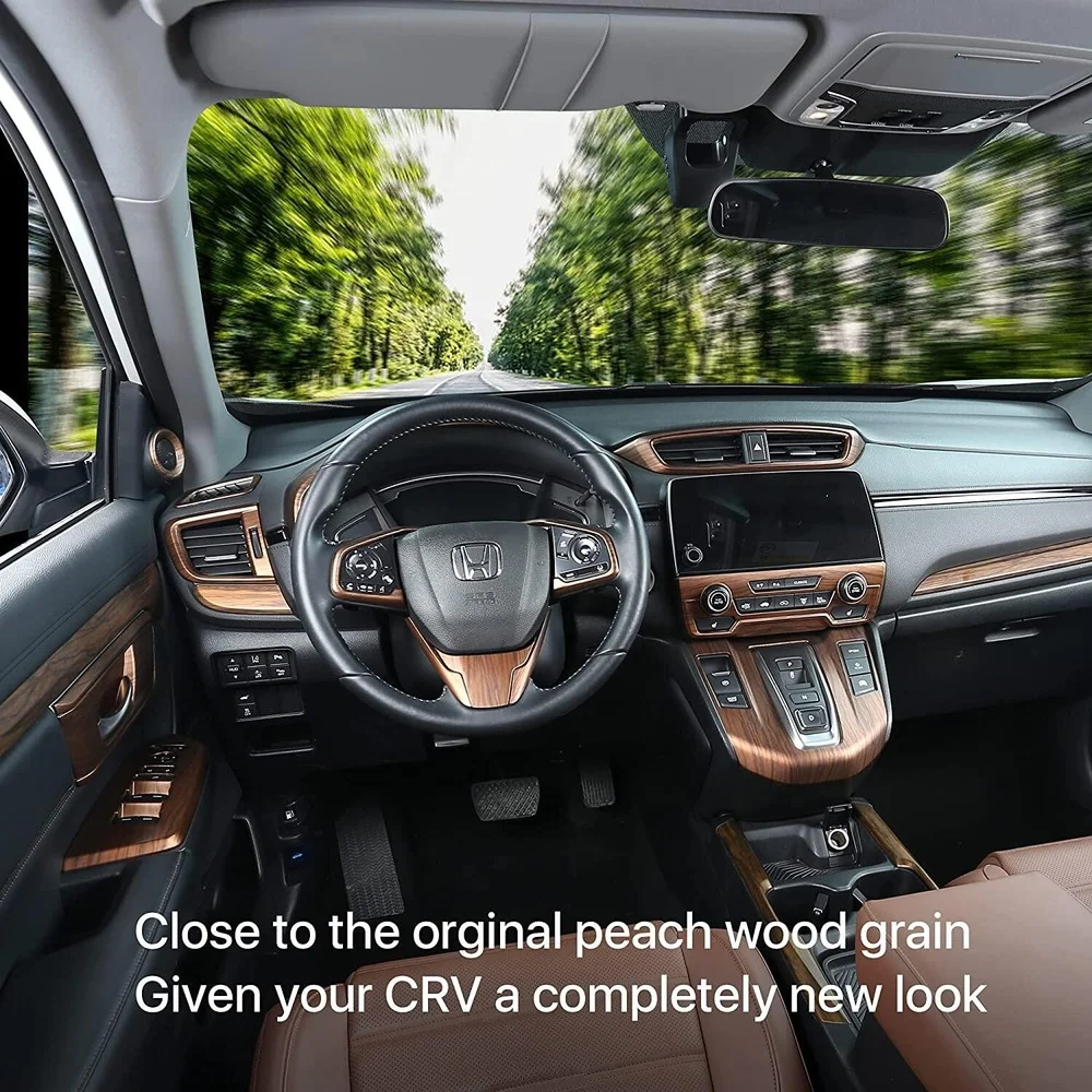 Carbon Fiber / Peach Wood Center Console Gear Shift Box Panel Frame Shifter Head Cover Trim For Honda CRV CR-V 2017-2022 Styling
Carbon Fiber / Peach Wood Center Console Gear Shift Box Panel Frame Shifter Head Cover Trim For Honda CRV CR-V 2017-2022 Styling
