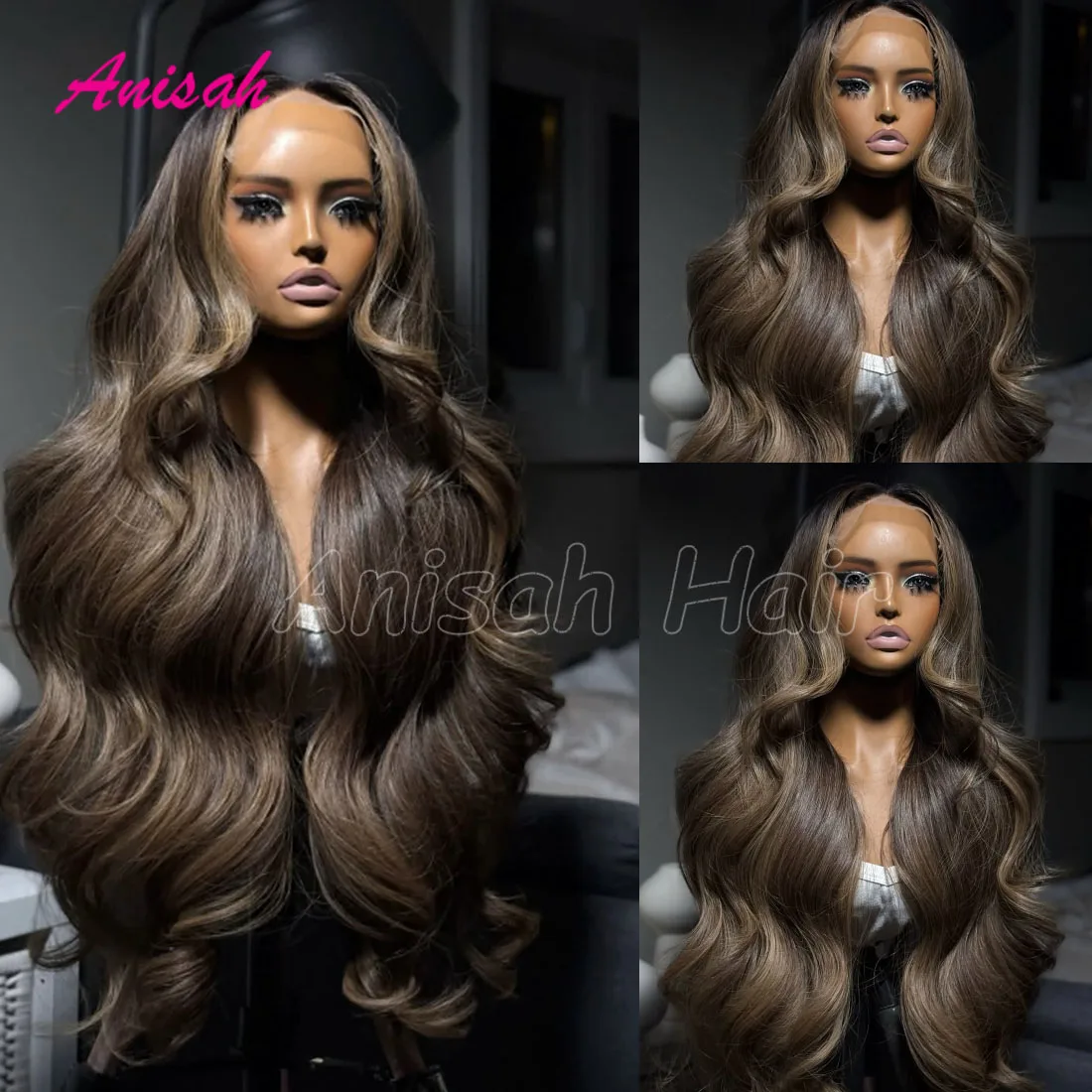 Flax Brown Highlights Ash Blonde Wigs Human Hair Transparent 13x4 13x6 Lace Frontal Dark Ash Stripe Wig Pre Plucked for Women
Flax Brown Highlights Ash Blonde Wigs Human Hair Transparent 13x4 13x6 Lace Frontal Dark Ash Stripe Wig Pre Plucked for Women