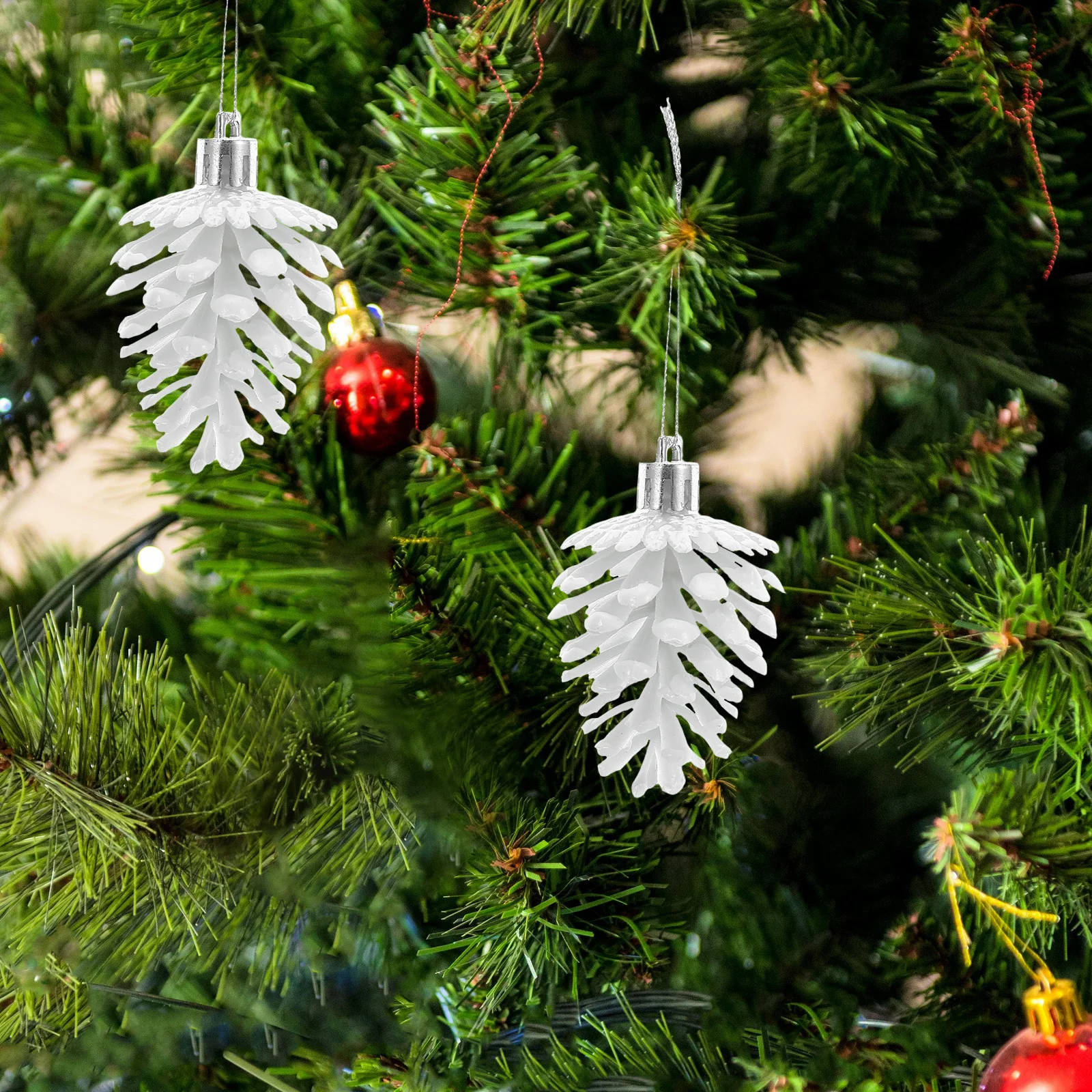 6 Pcs Decorative Pine Cones Tree Hanging Ornaments Small for Decorating Plastic Pinecone Christmas Decorations
6 Pcs Decorative Pine Cones Tree Hanging Ornaments Small for Decorating Plastic Pinecone Christmas Decorations