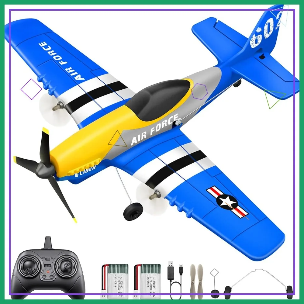 3-канальный радиоуправляемый самолет P-51D Mustang, готов к полету, 2,4 ГГц, 6-осевой гироскопический стабилизатор, прост в управлении для детей и начинающих.
3-канальный радиоуправляемый самолет P-51D Mustang, готов к полету, 2,4 ГГц, 6-осевой гироскопический стабилизатор, прост в управлении для детей и начинающих.