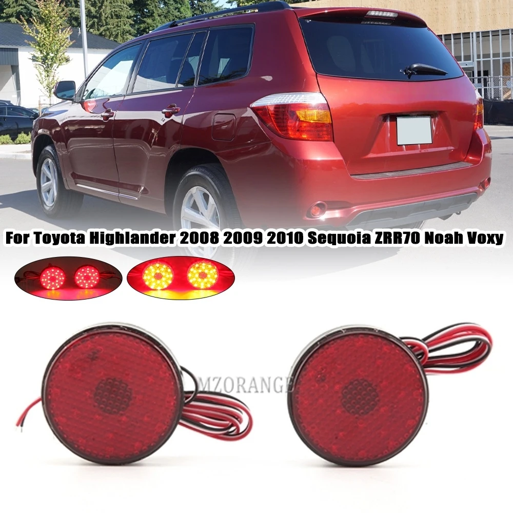 2pcs Tail Stop Brake Lamp LED Rear Bumper Reflector Light For Toyota Highlander 2008 2009 2010 Sequoia ZRR70 Red Lens accessory
2pcs Tail Stop Brake Lamp LED Rear Bumper Reflector Light For Toyota Highlander 2008 2009 2010 Sequoia ZRR70 Red Lens accessory