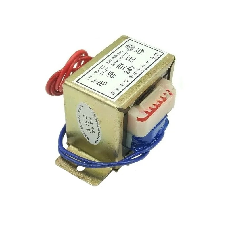 Трансформатор EI-25W, 25Вт, 220В a 24В, 25ВА, 24В1А, AC
Трансформатор EI-25W, 25Вт, 220В a 24В, 25ВА, 24В1А, AC