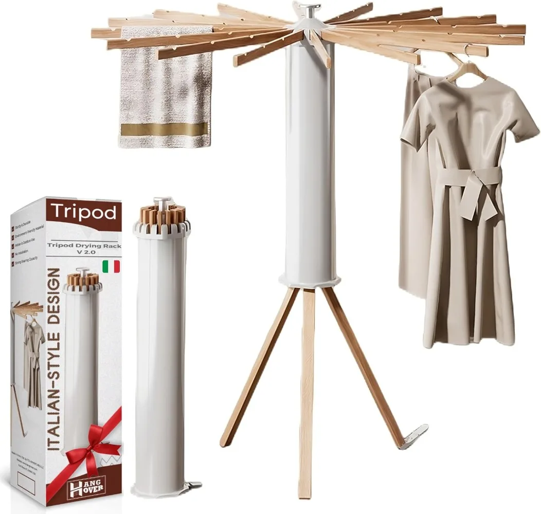 Collapsible Tripod Drying Rack – Foldable Laundry Stand, Indoor & Outdoor Holder for Clothing - Space Saving Hanger
Collapsible Tripod Drying Rack – Foldable Laundry Stand, Indoor & Outdoor Holder for Clothing - Space Saving Hanger