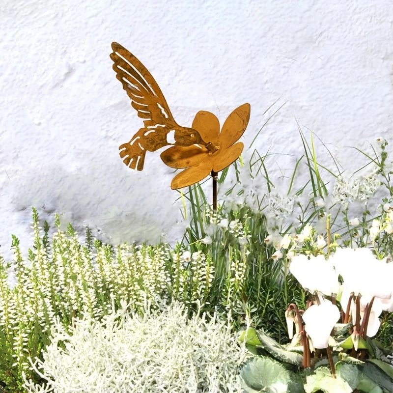 1pcs Rusty Hummingbird Flower Metal Garden Stake Outdoor Decor Art Piece Atmosphere Garden Decoration Cute Gardening
1pcs Rusty Hummingbird Flower Metal Garden Stake Outdoor Decor Art Piece Atmosphere Garden Decoration Cute Gardening