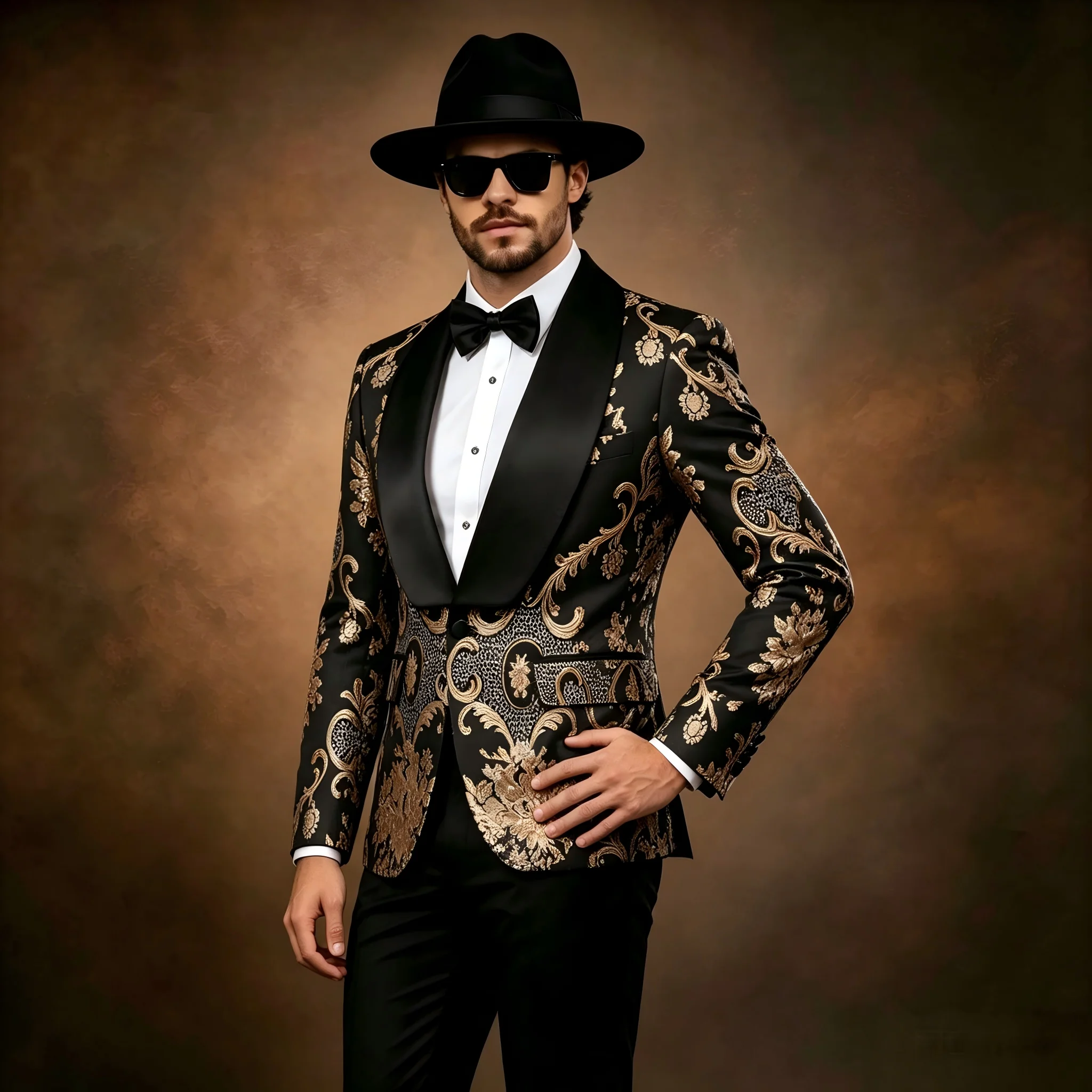 Handsome Floral Jacquard Men's Wedding Suit 2 Pieces Jacket Pants Sets Slim Formal Wear for Groom Dinner Party Custom Tuxedo
Handsome Floral Jacquard Men's Wedding Suit 2 Pieces Jacket Pants Sets Slim Formal Wear for Groom Dinner Party Custom Tuxedo