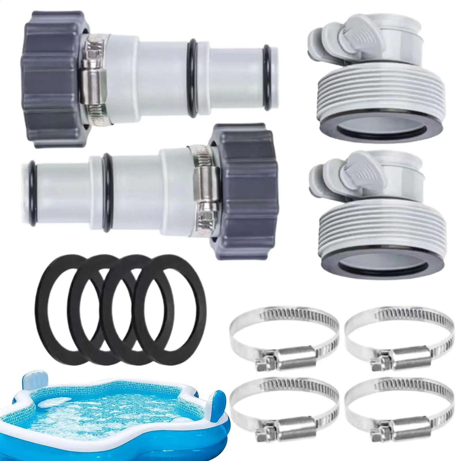 Pool Hose Adapter Pool Vacuum Hose Connector Spa Replacement Hose Adapter A W/Collar For Plunger Valve Pool Drain Pool parts
Pool Hose Adapter Pool Vacuum Hose Connector Spa Replacement Hose Adapter A W/Collar For Plunger Valve Pool Drain Pool parts