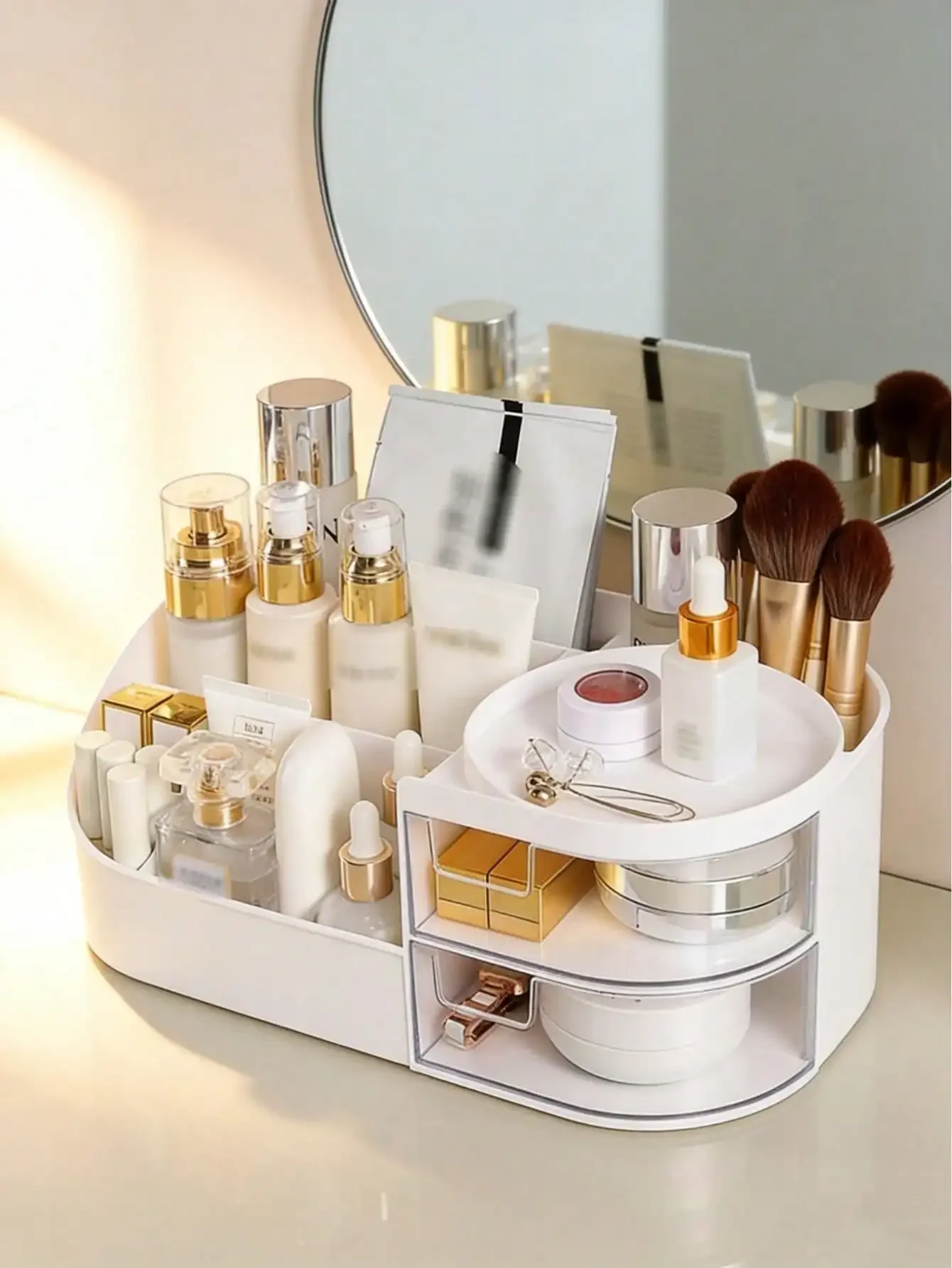 Multi-Color Cosmetic Organizer Desktop Makeup Vanity Skincare Storage Rack Lipstick Sorting Box Drawer-Style Tabletop Makeup Organizer Skincare Storage Box
Multi-Color Cosmetic Organizer Desktop Makeup Vanity Skincare Storage Rack Lipstick Sorting Box Drawer-Style Tabletop Makeup Organizer Skincare Storage Box