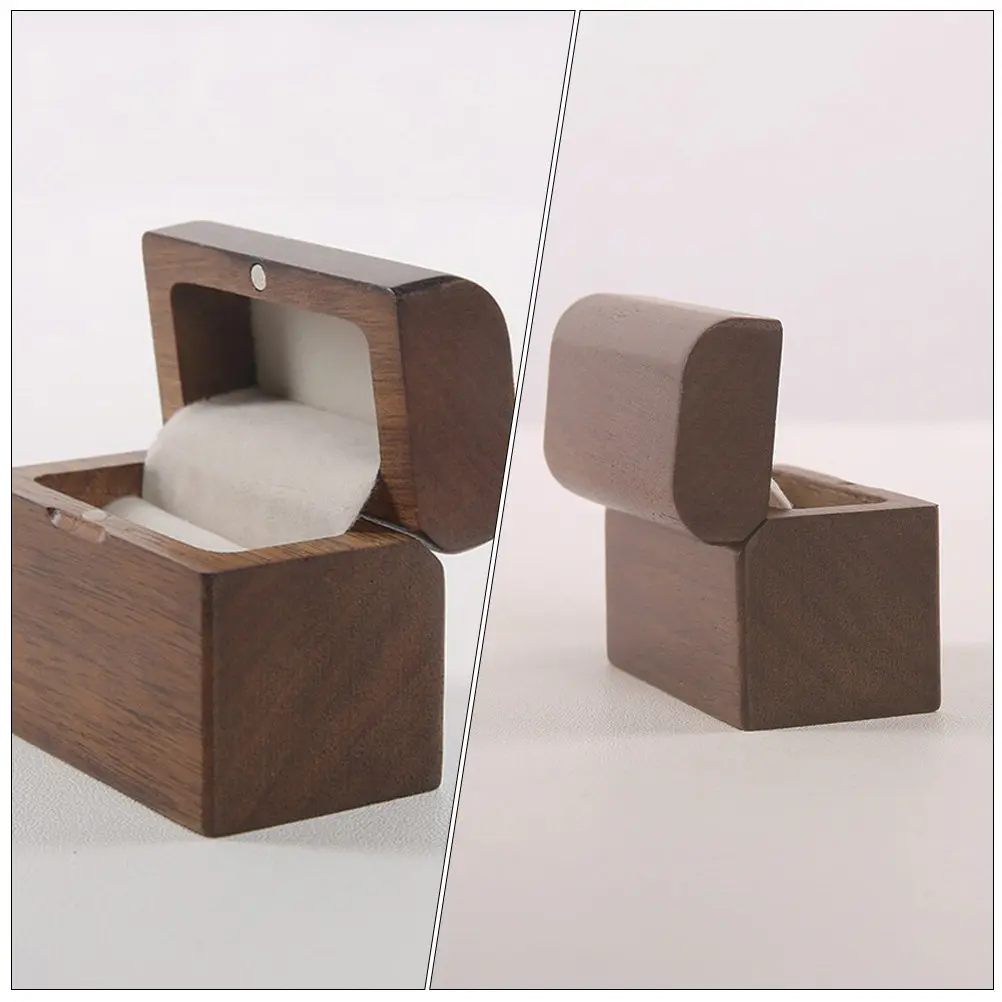 High Quality Wooden Ring Box with Gentle LED Illumination for Engagement Ring Protection Proposal Wedding Anniversary Gift
High Quality Wooden Ring Box with Gentle LED Illumination for Engagement Ring Protection Proposal Wedding Anniversary Gift