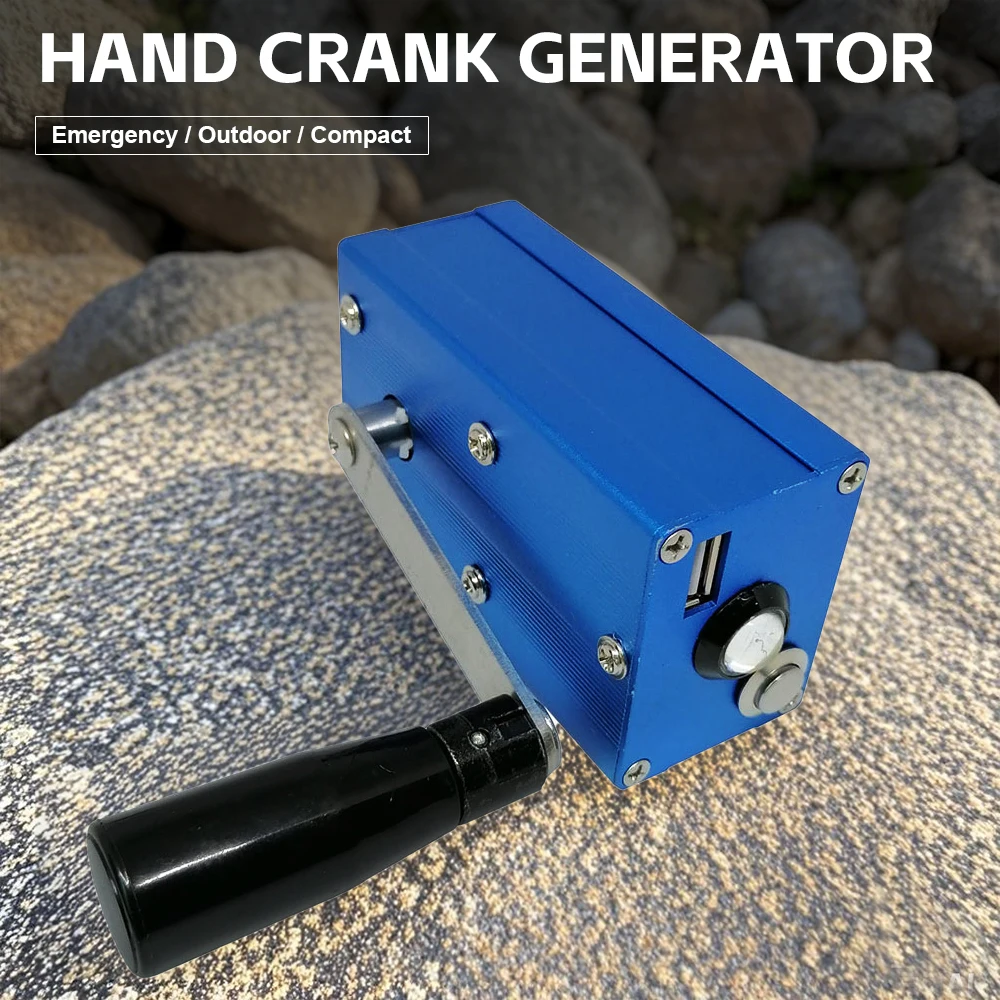Hand Crank Generator Outdoor Portable Emergency Hand Crank Cigarette Lighter 5V USB Charger Lighting for Cell Phone
Hand Crank Generator Outdoor Portable Emergency Hand Crank Cigarette Lighter 5V USB Charger Lighting for Cell Phone