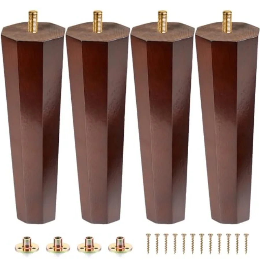 Wood Furniture Legs Couch Legs Set of 4 - Wooden Replacement Feet for Bench Bed Rubber Wood Parts for Sectional Sofa Wooden Leg
Wood Furniture Legs Couch Legs Set of 4 - Wooden Replacement Feet for Bench Bed Rubber Wood Parts for Sectional Sofa Wooden Leg
